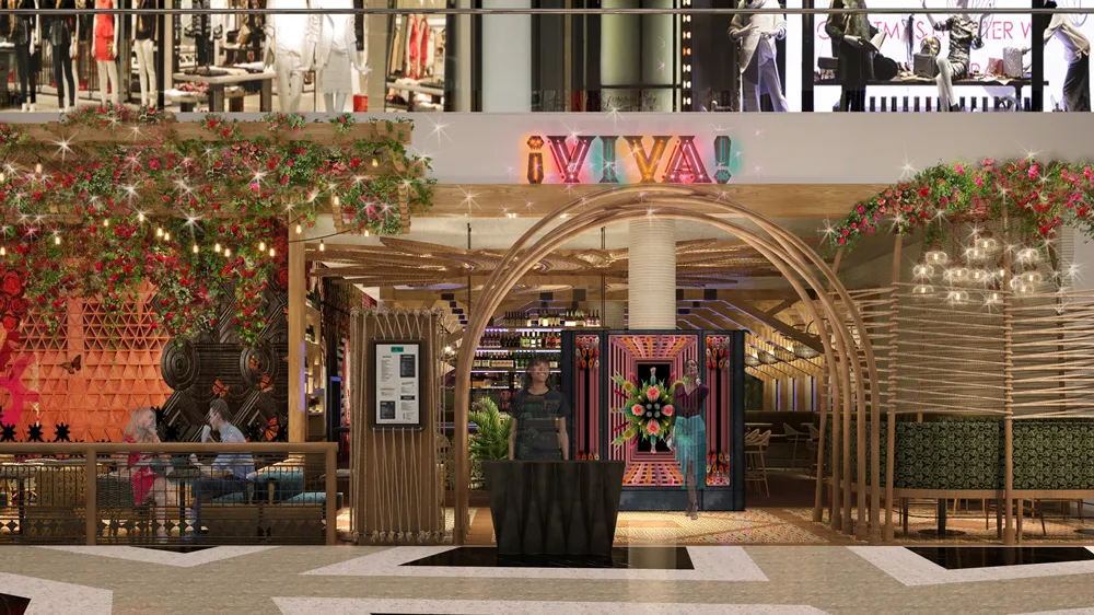 entrance to the viva restaurant at resorts world las vegas